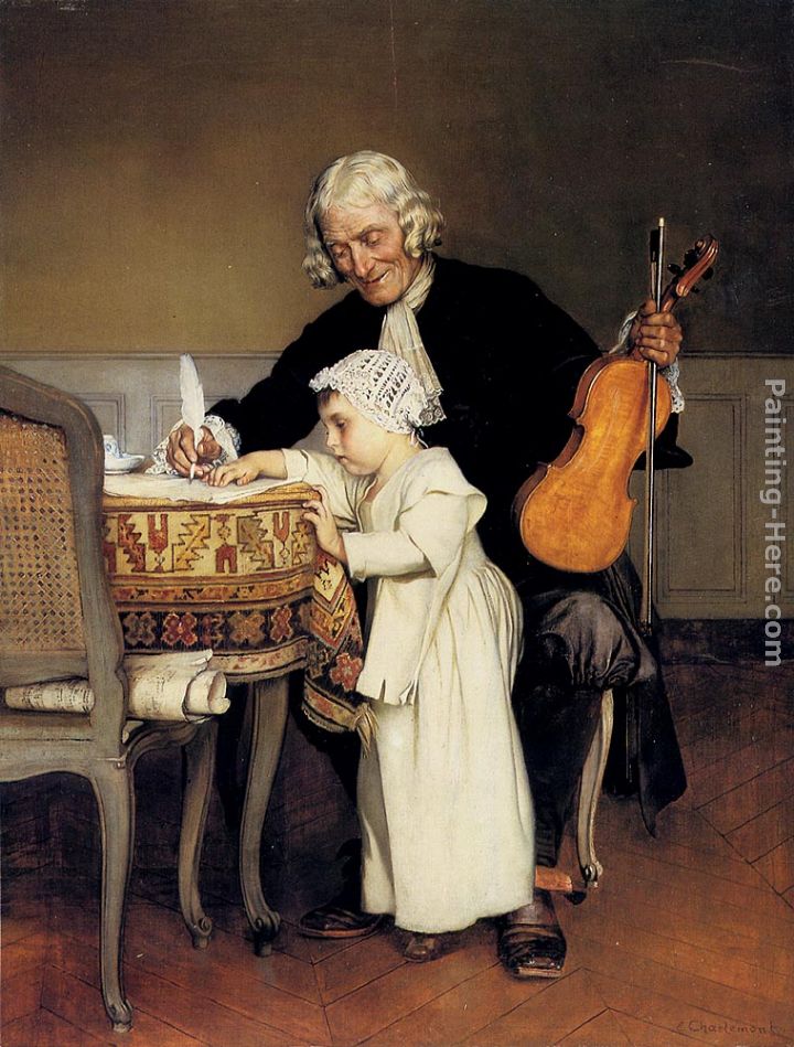 Eduard Charlemont The Music Lesson painting anysize 50 off